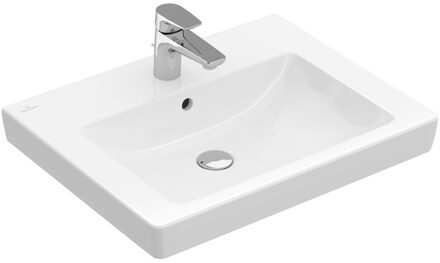 Villeroy & Boch Villeroy en Boch Subway 2.0 meubelwastafel 60x47cm 1 kraangat met overloop wit