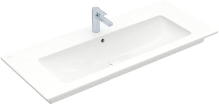 Villeroy & Boch Villeroy en Boch Venticello meubelwastafel met 1 kraangat doorgestoken 120x50cm (geschikt voor 3 kraangaten) met overloop wit 4104cl01 Wit Alpin