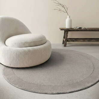Villeroy & Boch Vloerkleed Kari Rond - Grijs Xcm - - Dekbed-Discounter.nl