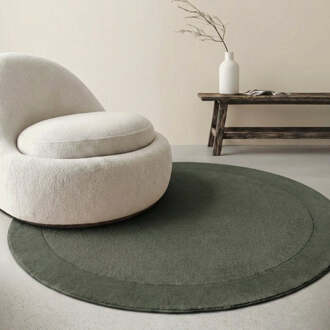 Villeroy & Boch Vloerkleed Kari Rond - Groen Xcm - - Dekbed-Discounter.nl