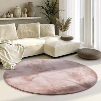 Villeroy & Boch Vloerkleed Leon Rond - Oud Roze Xcm - Polypropyleen - Dekbed-Discounter.nl - ø 160 cm
