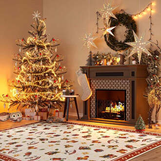 Villeroy & Boch Vloerkleed Toy's Delight Nostalgic 80x50cm - Polypropyleen - Dekbed-Discounter.nl Rood - 50 x 80 cm