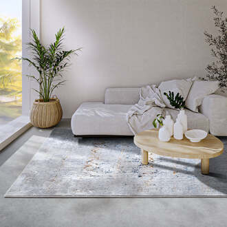 Villeroy & Boch Vloerkleed Wendelin - Crème 170x115cm - Polypropyleen - Dekbed-Discounter.nl Creme,Meerkleurig,Grijs - 115 x 170 cm