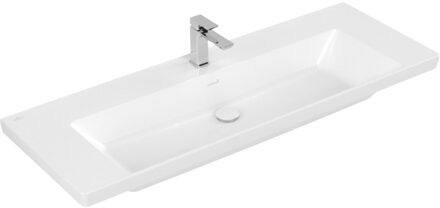 Villeroy & Boch Wastafel Villeroy & Boch Subway 3.0 1 Kraangat Zonder Overloop 130x47x16.5 cm Wit Alpin Villeroy & Boch