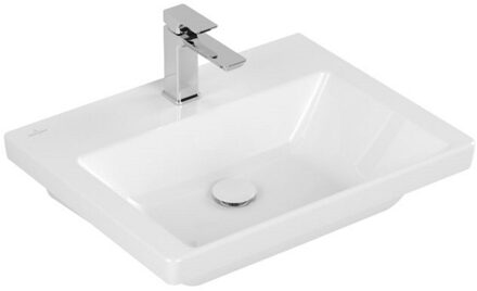 Villeroy & Boch Wastafel Villeroy & Boch Subway 3.0 60x47x16.5cm Wit Alpin