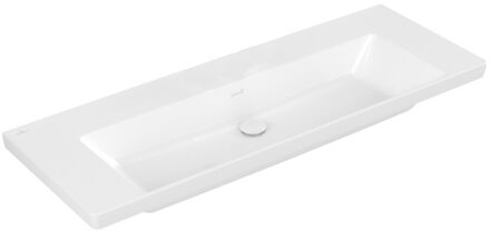 Villeroy & Boch Wastafel Villeroy & Boch Subway 3.0 Met CeramicPlus 0 Kraangaten Zonder Overloop 130x47x16.5 cm Wit Alpin Villeroy & Boch