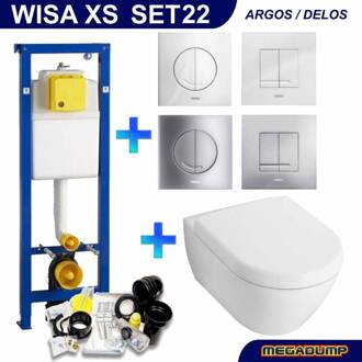 Villeroy & Boch Wisa XS set20 Subway 2.0 (Met Argos of Delos drukplaat) Wit