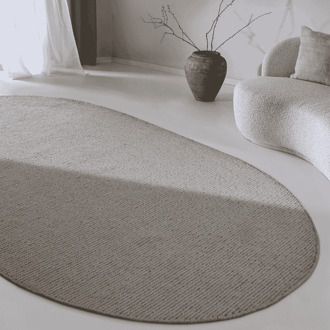 Villeroy & Boch Wollen Vloerkleed Francois Ovaal - Beige 230x160cm - - Dekbed-Discounter.nl