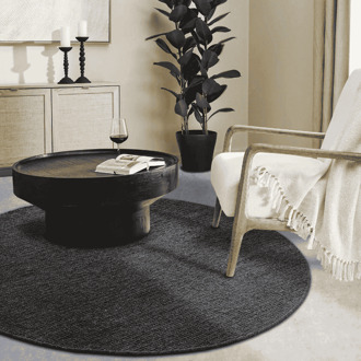 Villeroy & Boch Wollen Vloerkleed Francois Rond - Antraciet Xcm - - Dekbed-Discounter.nl