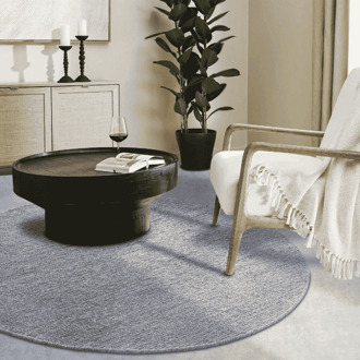 Villeroy & Boch Wollen Vloerkleed Francois Rond - Grijs Xcm - - Dekbed-Discounter.nl