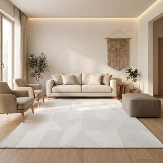 Villeroy & Boch Wollen Vloerkleed Ursule - Crème 250x80cm - Wol - Dekbed-Discounter.nl