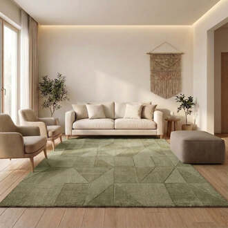 Villeroy & Boch Wollen Vloerkleed Ursule - Groen 170x120cm - Wol - Dekbed-Discounter.nl