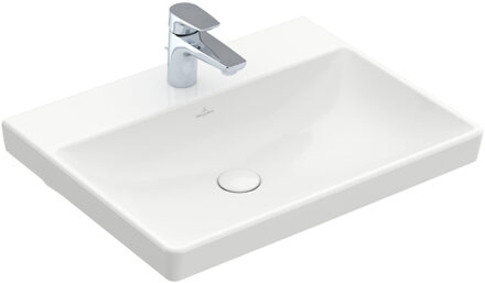 Villeroy en boch Avento meubelwastafel 60x47cm 1 kraangat zonder overloop ceramic+ wit 415861r1