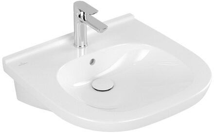 Villeroy en Boch O.novo Vita wastafel Vita met 1 kraangat met overloop 55x55cm ceramic+ wit 411955R1