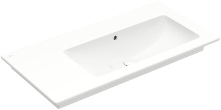 Villeroy en Boch Venticello meubelwastafel met wasbak rechts zonder kraangat 100x50cm met overloop wit 4134R301