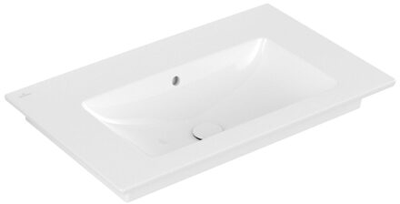 Villeroy en Boch Venticello meubelwastafel zonder kraangat 80x50cm met overloop ceramic+ wit 41048jr1