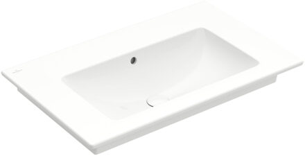 Villeroy en Boch Venticello meubelwastafel zonder kraangat 80x50cm met overloop wit 41048j01 Wit Alpin