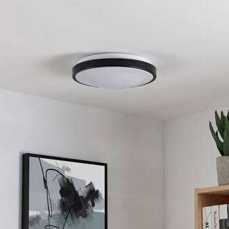 Villum LED plafondlamp, 29,5 cm mat zwart, wit