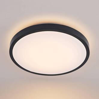 Villum LED plafondlamp, 42,5 cm mat zwart, wit