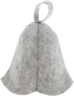 Vilt Hoofd Bescherming Bad Anti Warmte Gratis Size Russische Stijl Douche Cap Sauna Hoed Bad Accessoires grijs