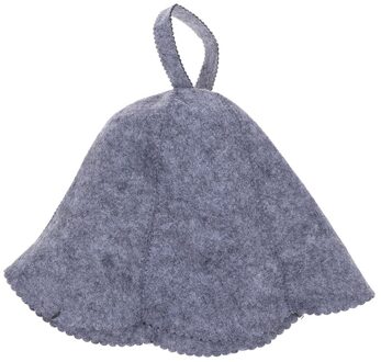 Vilt Hoofd Bescherming Bad Anti Warmte Gratis Size Russische Stijl Douche Cap Sauna Hoed grijs