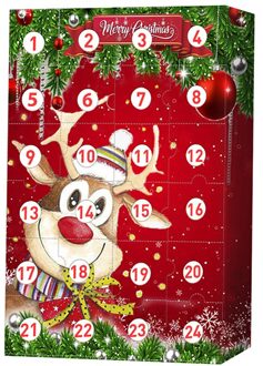 Vilt Kerst Advent Kalender Met Zakken Muur Opknoping Santa Voelde Advent Kalender 24 Dagen Countdown Kalender Voor Home Decor Xd rood