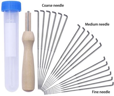 Vilten Naalden Kits Wol Vilten Diy Levert Pin Viltnaald Tool Set Met 18 Viltnaalden Met Clear Fles