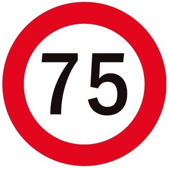 Viltjes met 75 opdruk