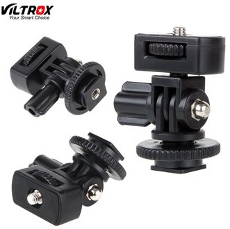 Viltrox DC-50P 1/4 "Schroef Shoe Mount Adapter Verstelbare Hoek Pole Voor Dslr Camera Flash Led Monitor