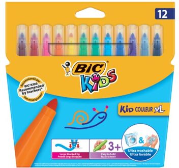 Viltstift Bic 219 kid couleur 1131 assorti breed etui a 12st