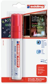 Viltstift edding 4090 window schuin rood 4-15mm op blister