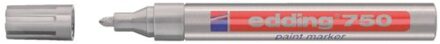Viltstift edding 750 lakmarker rond zilver 2-4mm Transparant