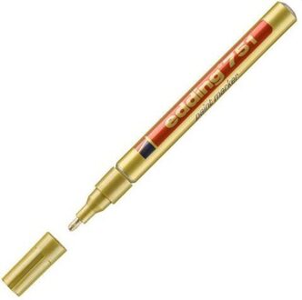 Viltstift edding 751 lakmarker rond goud 1-2mm Transparant