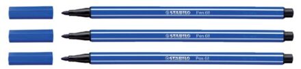 Viltstift STABILO Pen 68/32 donkerblauw