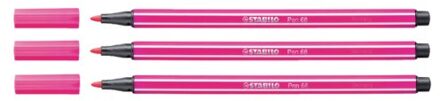 Viltstift STABILO Pen 68/56 roze rood
