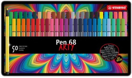 Viltstift STABILO Pen 68 blik a 50 kleuren