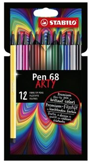 Viltstift STABILO Pen 6812-1-20 etui a 12 kleuren