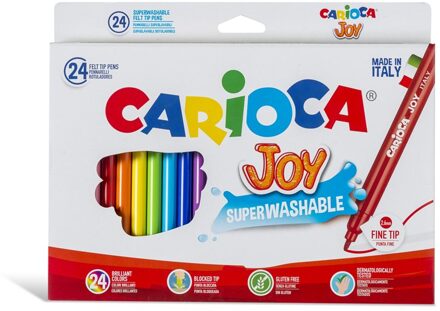 Viltstiften Carioca Joy set a 12 kleuren