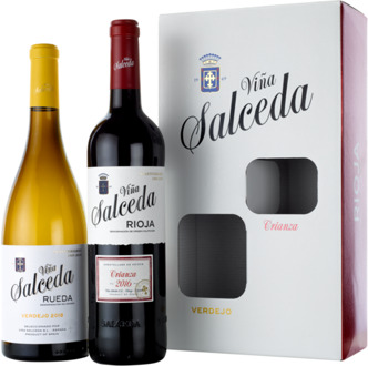 Viña Salceda Crianza & Verdejo Geschenkverpakking 2X75CL