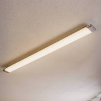 Vinca LED plafondlamp, lengte 120 cm wit, zilver