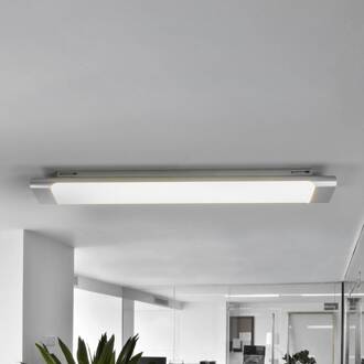 Vinca LED plafondlamp, lengte 60 cm wit, zilver