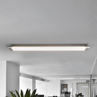 Vinca LED plafondlamp, lengte 90 cm wit, zilver