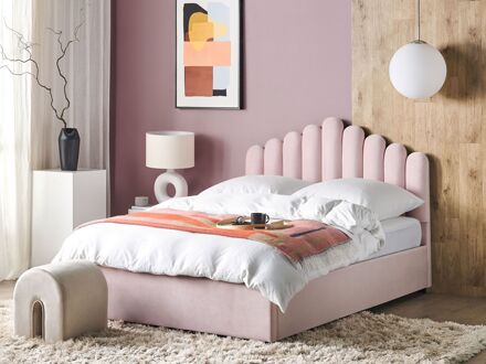 VINCENNES Bed met opberger Roze 160x200