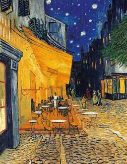 Vincent Van Gogh - Café-terrasse Am Abend Kunstdruk 70x90cm