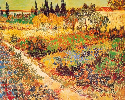 Vincent Van Gogh - Giardino In Fioritura Kunstdruk 30x24cm