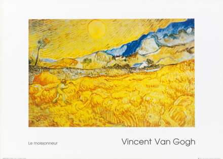 Vincent Van Gogh - Il Mietitore Kunstdruk 70x50cm