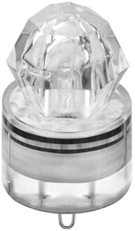 Vinden Val Flash Lamp Night Vissen Trekt Lokken Aas Lichten 4Cm 18G Led Vis Compressie Weerstand Outdoor Vissen wit