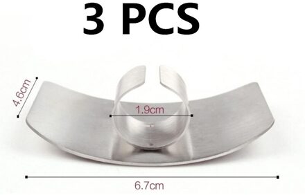 Vinger Guard Finger Protectors Rvs Vinger Hand Cut Beschermen Gereedschap Keuken Accessoires Keuken Producten Gadgets Gereedschap 3stk