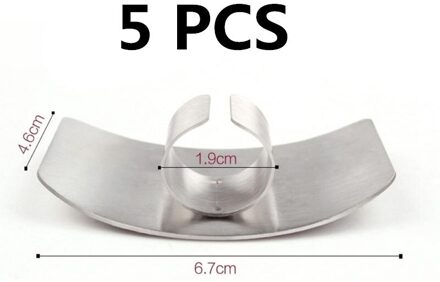 Vinger Guard Finger Protectors Rvs Vinger Hand Cut Beschermen Gereedschap Keuken Accessoires Keuken Producten Gadgets Gereedschap 5stk