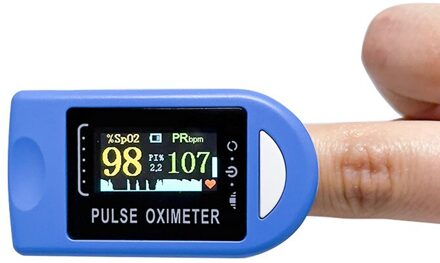 Vinger Pulsoxymeter Goedkope Hartslag Bloed Zuurstof Monitor Pi Monitor Draagbare SpO2 Monitor Zuurstof Verzadiging Monitor Tft TFT-blauw